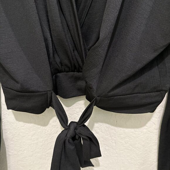 Francesca’s Women's Black Tie Down Top Size X-Large Nwt - Picture 3 of 7